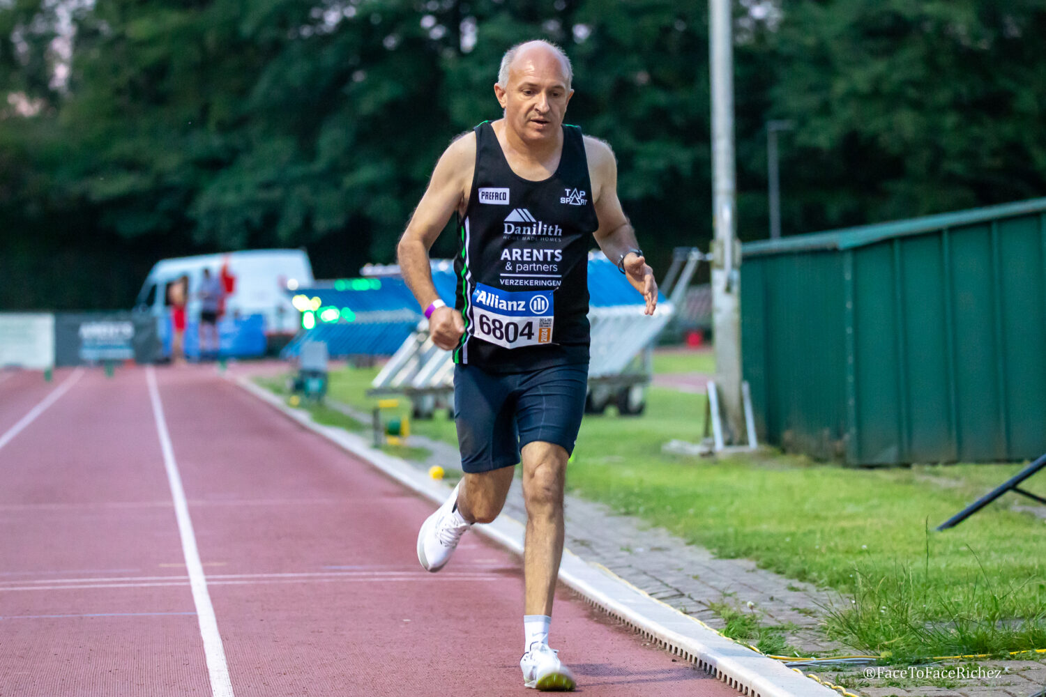 Dirk Denys op de 800 meter