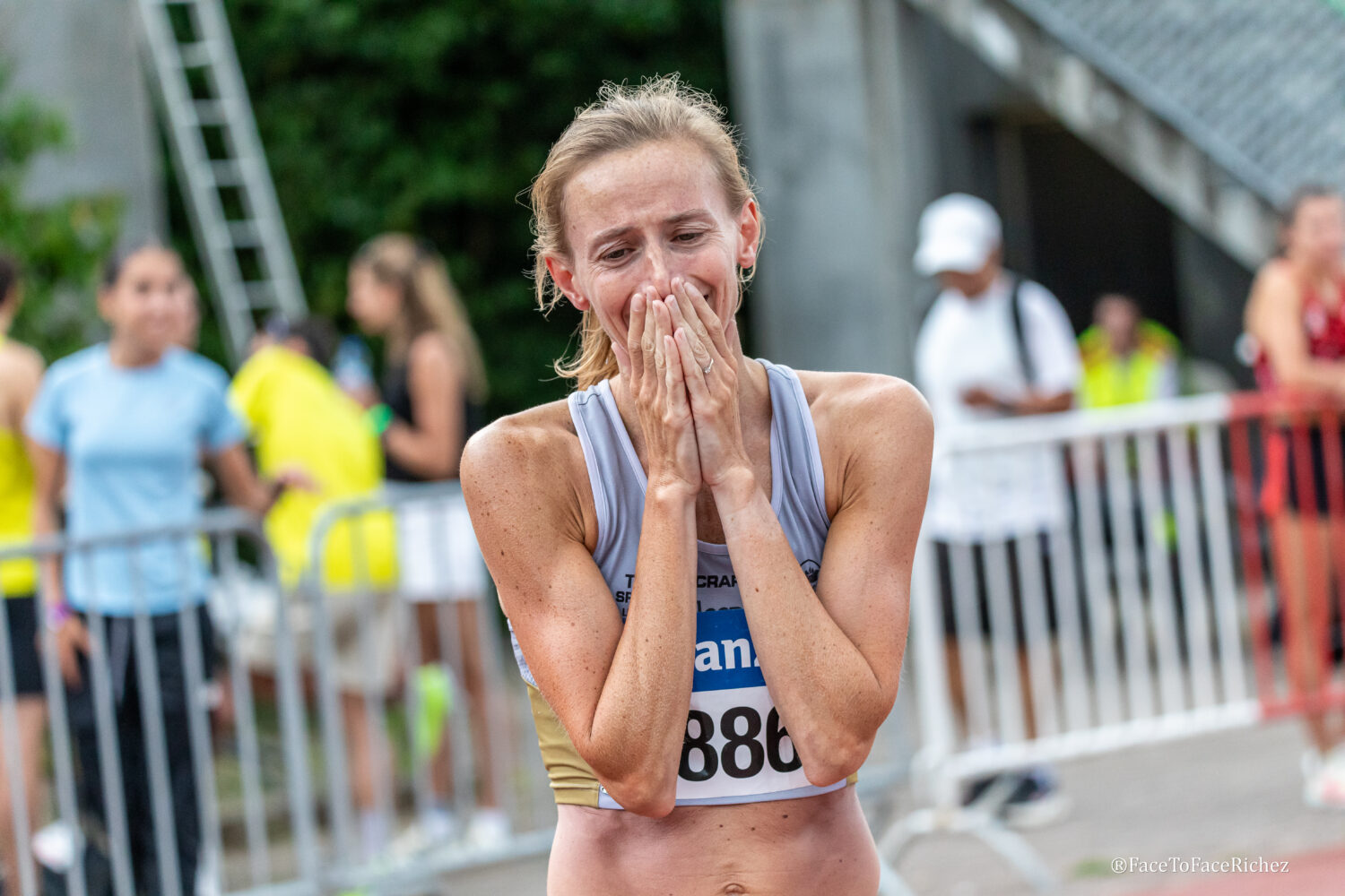 Mariska Parewyck liep op haar 35 ste naar een knap BR masters van 4'08"46 op de 1500 meter
