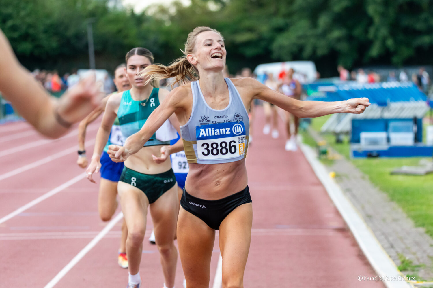 Mariska Parewyck op de 1500 meter Flanders Cup Memorial Rasschaert