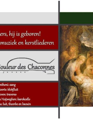 Kerkfabriek Onze-Lieve-Vrouw Zarlardinge organiseert een kerstconcert in de O.L.V.-Kerk Zarlardinge met een uniek optreden van het ensemble “La Couleur des Chaconnes”